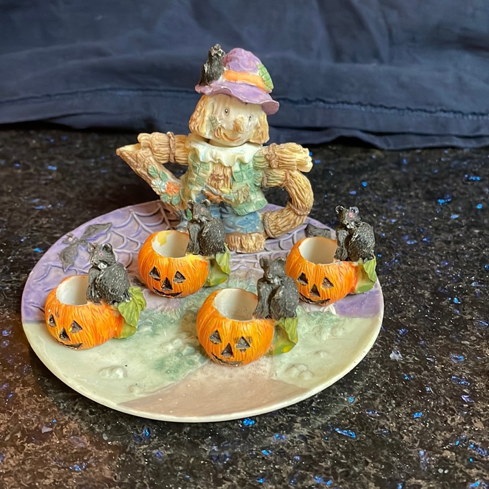 Halloween Miniature Tea Set with Tray